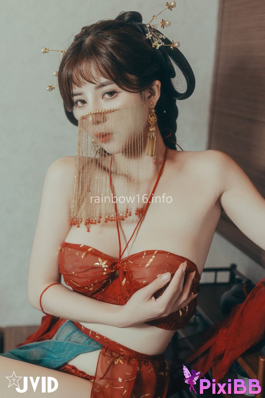 JVID Xiaomien Mina Want to spend the Mid Autumn Festival naked PixiBB.COM 038