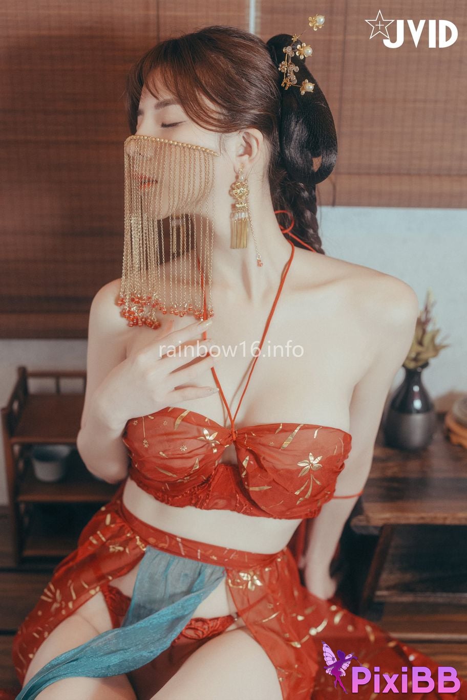 JVID Xiaomien Mina Want to spend the Mid Autumn Festival naked PixiBB.COM 040