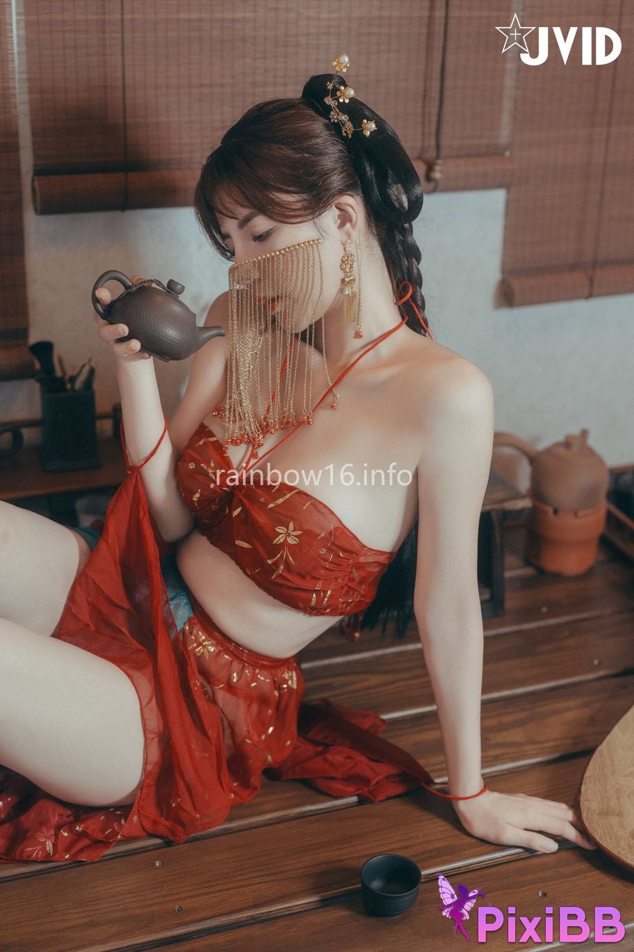 JVID Xiaomien Mina Want to spend the Mid Autumn Festival naked PixiBB.COM 043