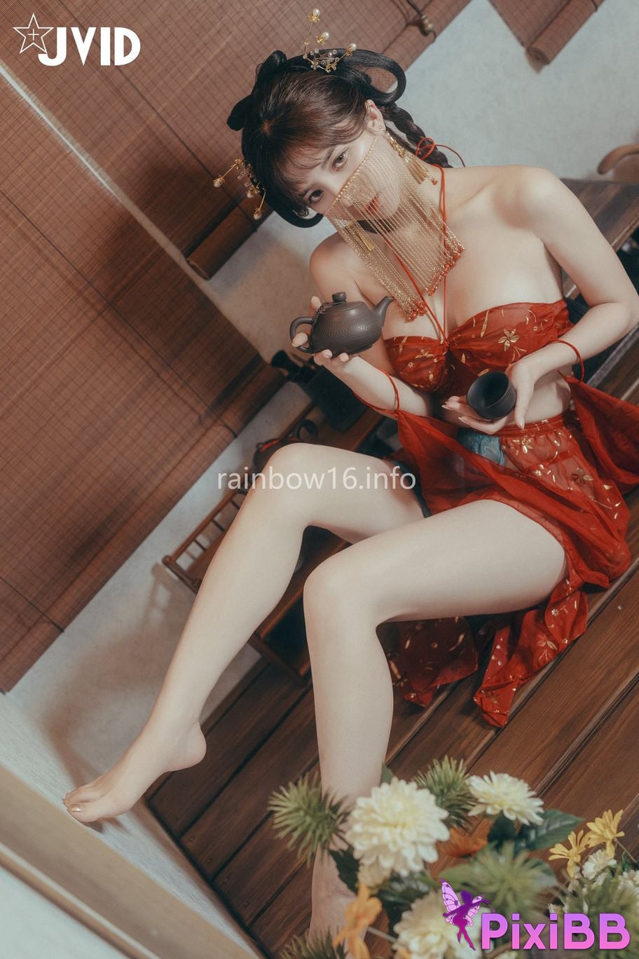 JVID Xiaomien Mina Want to spend the Mid Autumn Festival naked PixiBB.COM 044