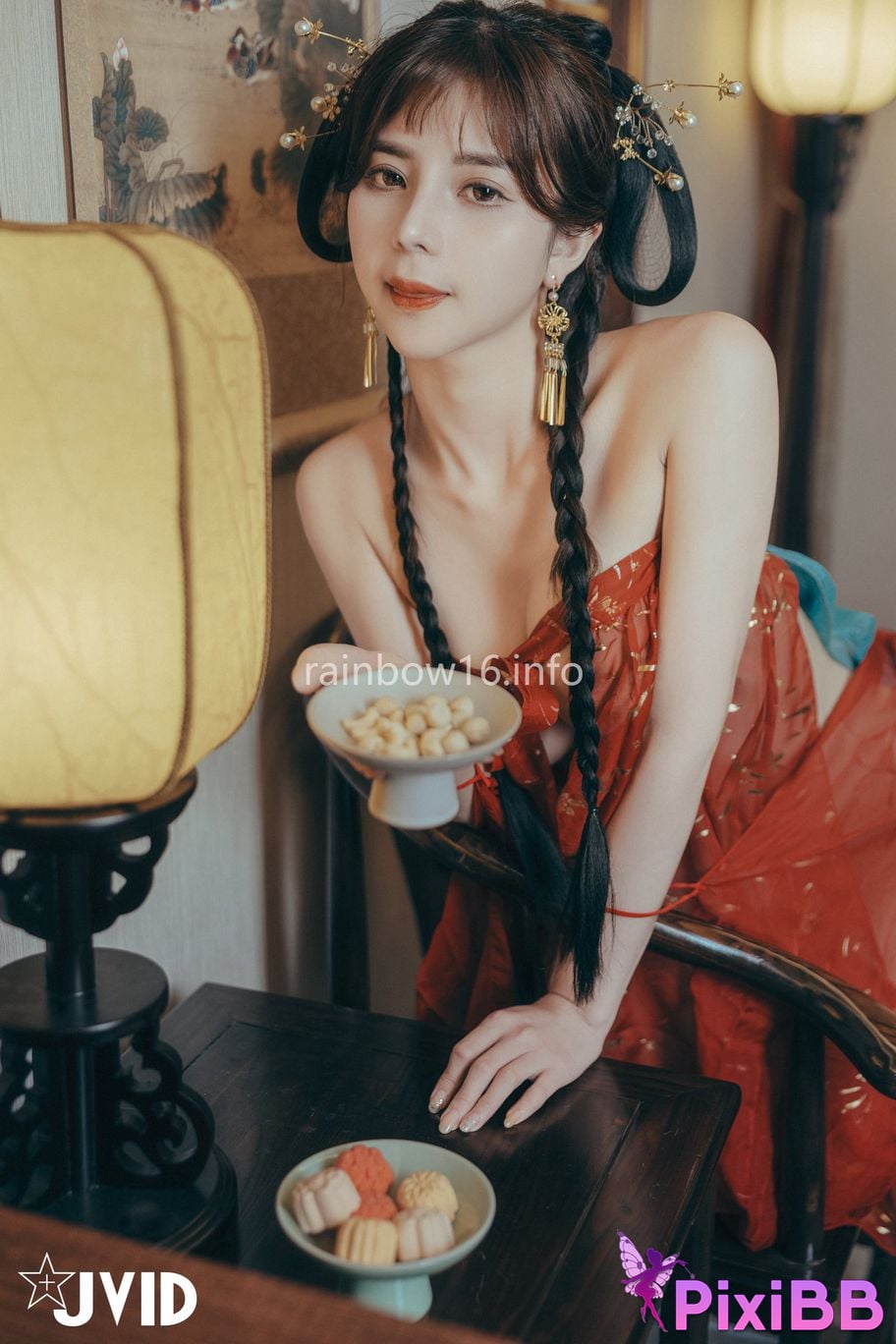 JVID Xiaomien Mina Want to spend the Mid Autumn Festival naked PixiBB.COM 086