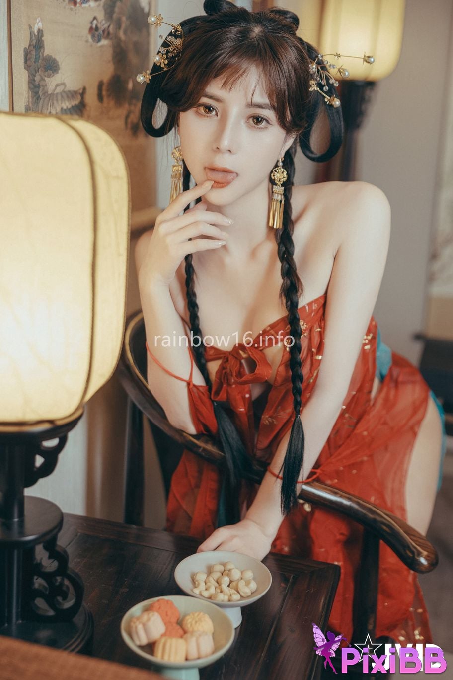 JVID Xiaomien Mina Want to spend the Mid Autumn Festival naked PixiBB.COM 087