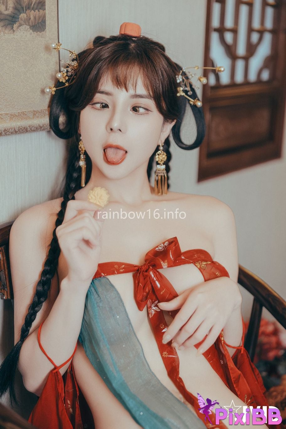 JVID Xiaomien Mina Want to spend the Mid Autumn Festival naked PixiBB.COM 090