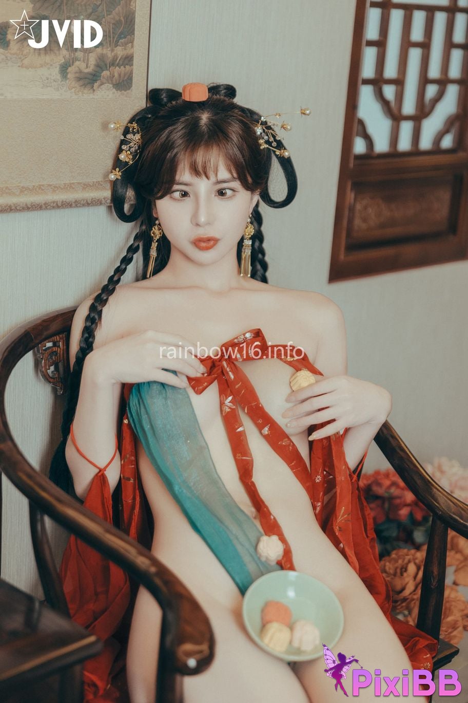 JVID Xiaomien Mina Want to spend the Mid Autumn Festival naked PixiBB.COM 091