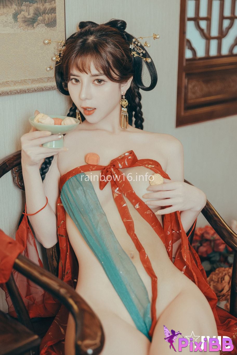 JVID Xiaomien Mina Want to spend the Mid Autumn Festival naked PixiBB.COM 093