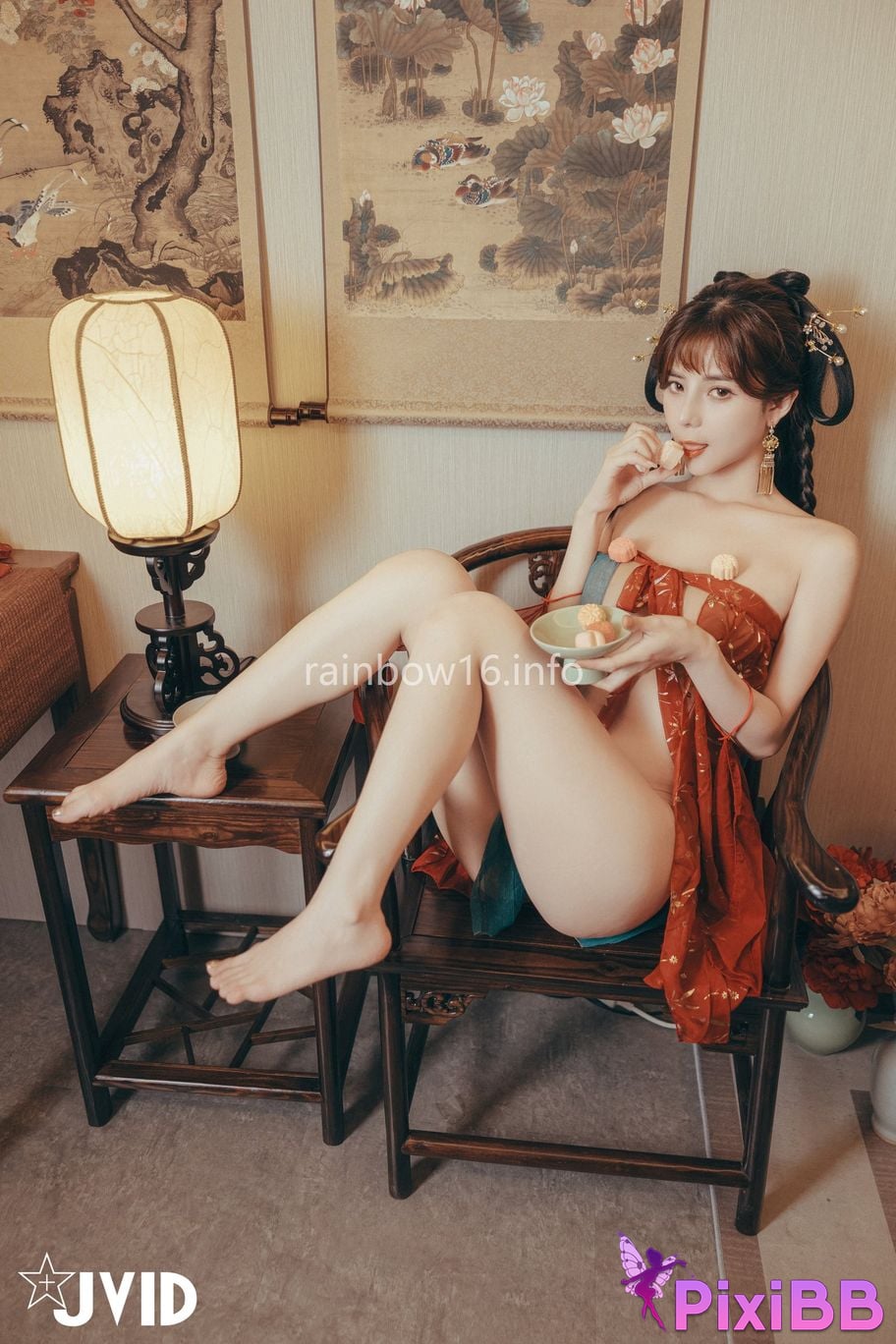 JVID Xiaomien Mina Want to spend the Mid Autumn Festival naked PixiBB.COM 094