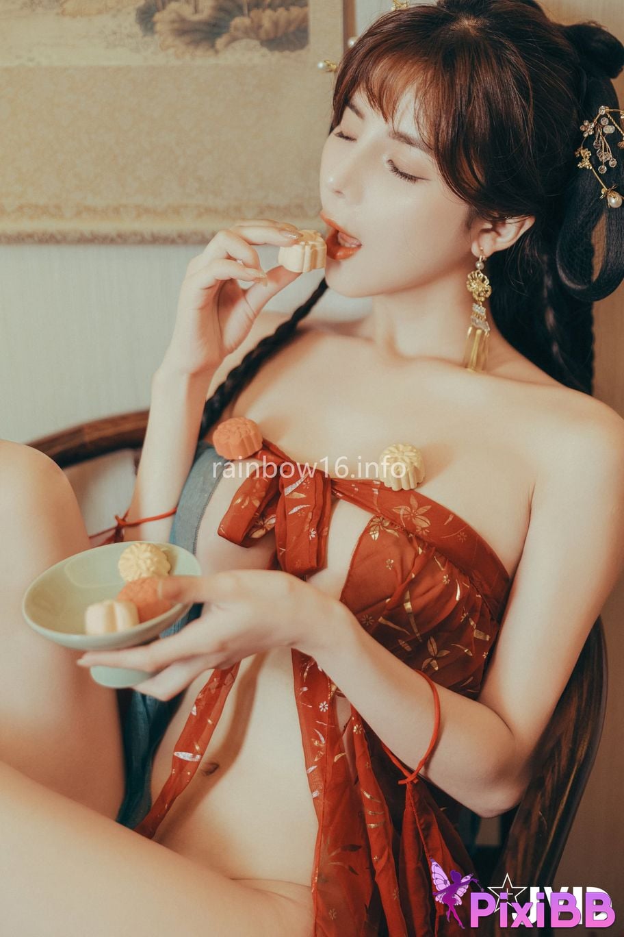 JVID Xiaomien Mina Want to spend the Mid Autumn Festival naked PixiBB.COM 095