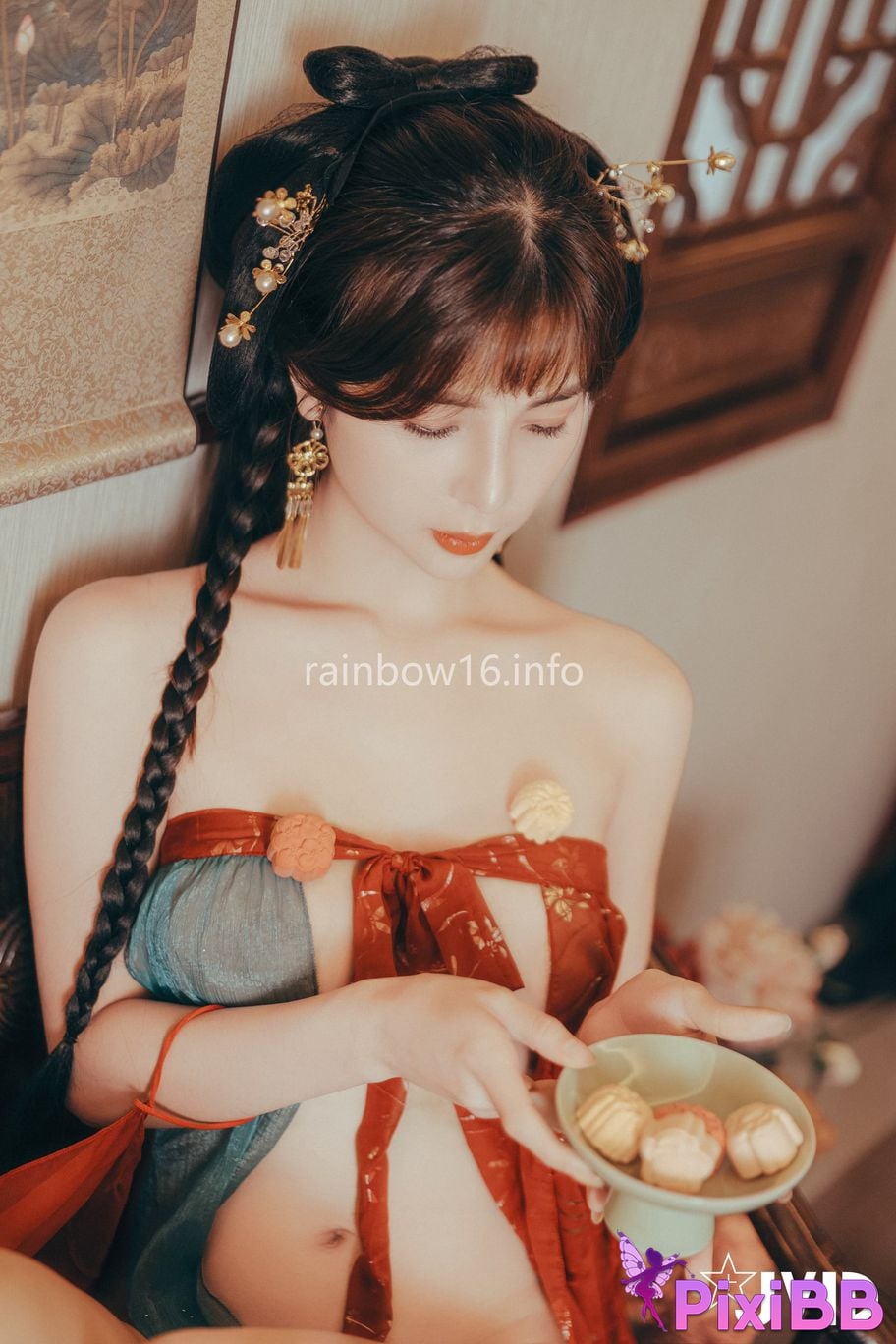 JVID Xiaomien Mina Want to spend the Mid Autumn Festival naked PixiBB.COM 097