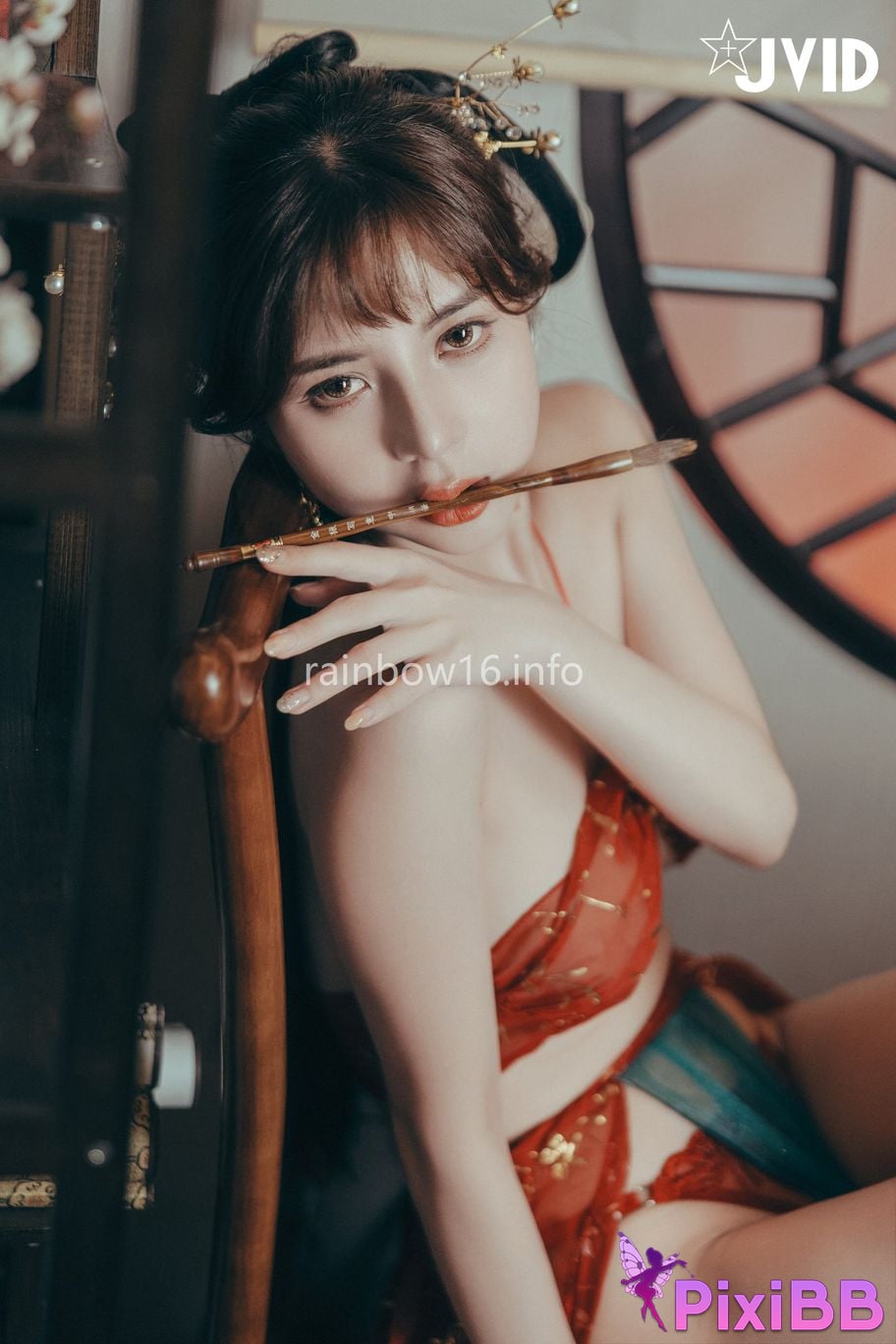 JVID Xiaomien Mina Want to spend the Mid Autumn Festival naked PixiBB.COM 137