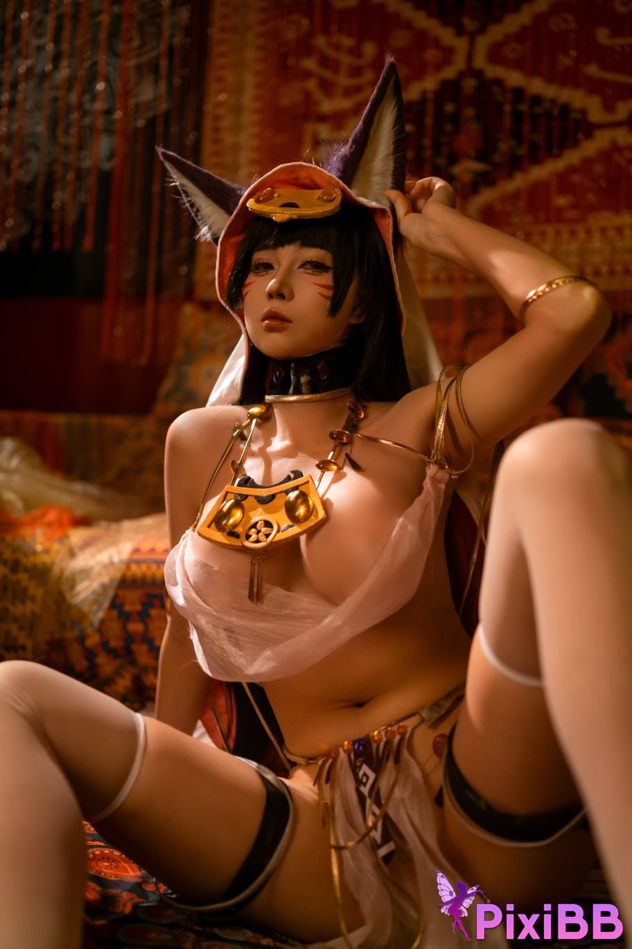 Cosplay Uesugi Eri Lok Azuri Route Musashi Fan Dancer PixiBB.COM 003