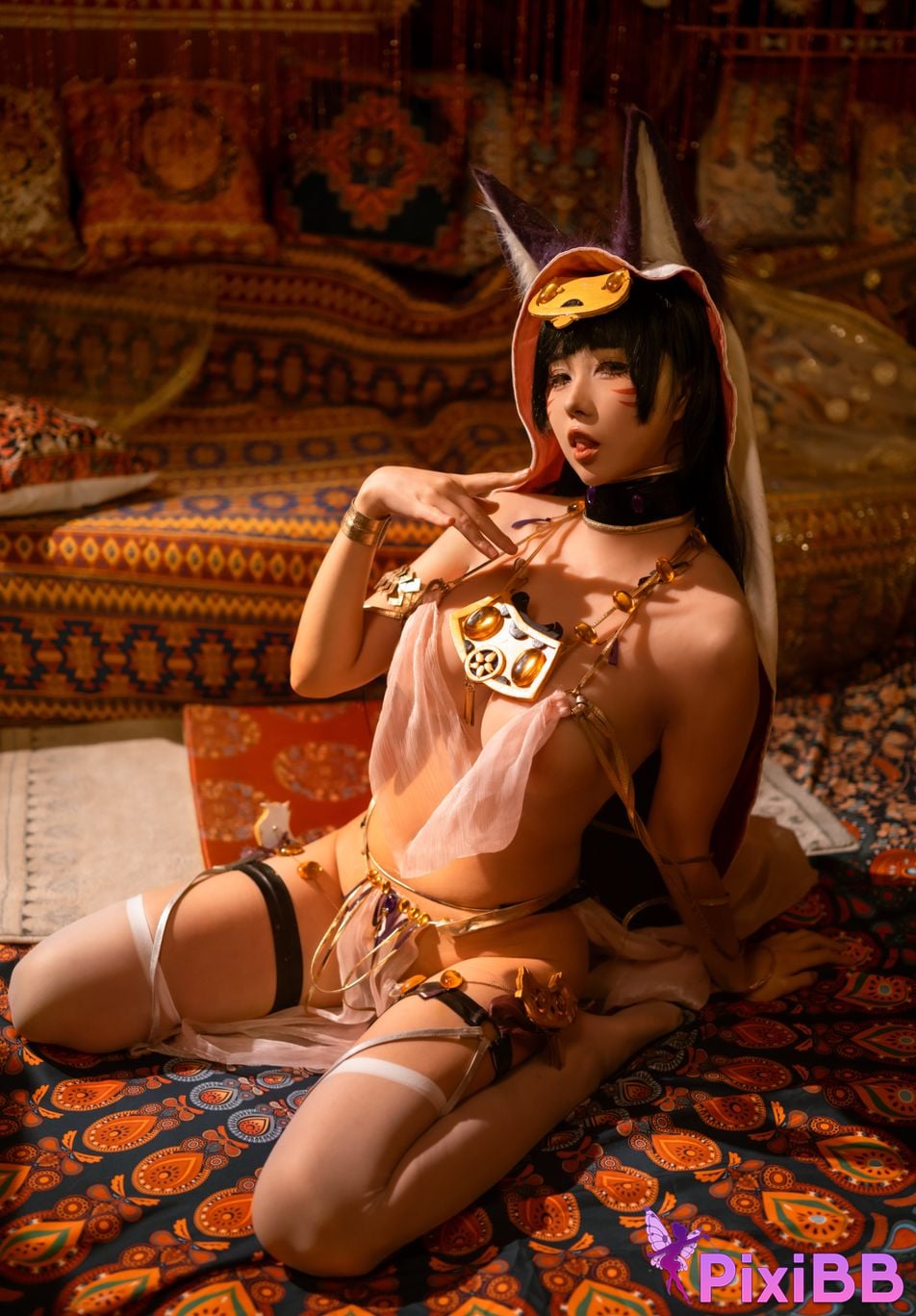 Cosplay Uesugi Eri Lok Azuri Route Musashi Fan Dancer PixiBB.COM 007