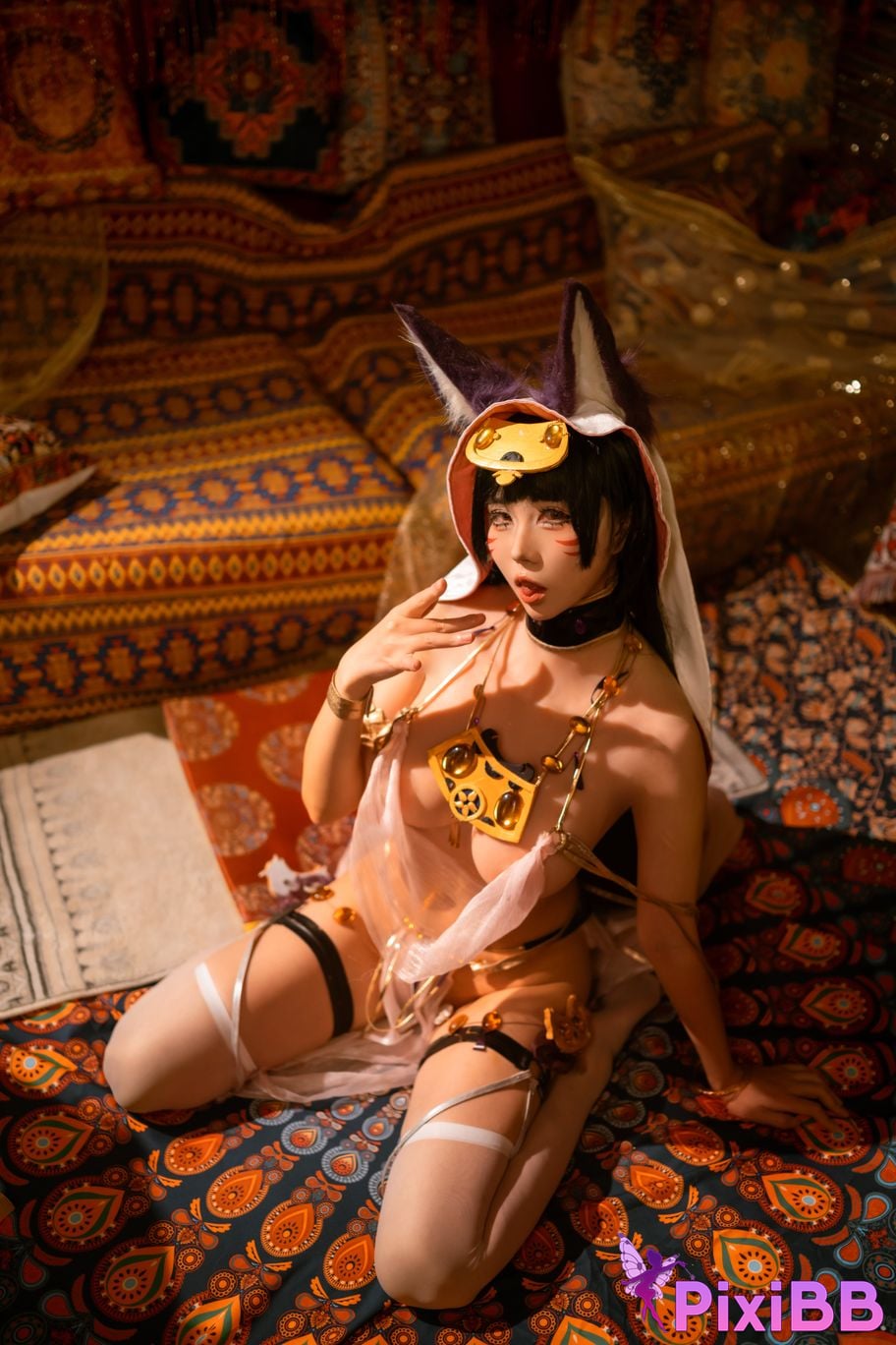 Cosplay Uesugi Eri Lok Azuri Route Musashi Fan Dancer PixiBB.COM 008