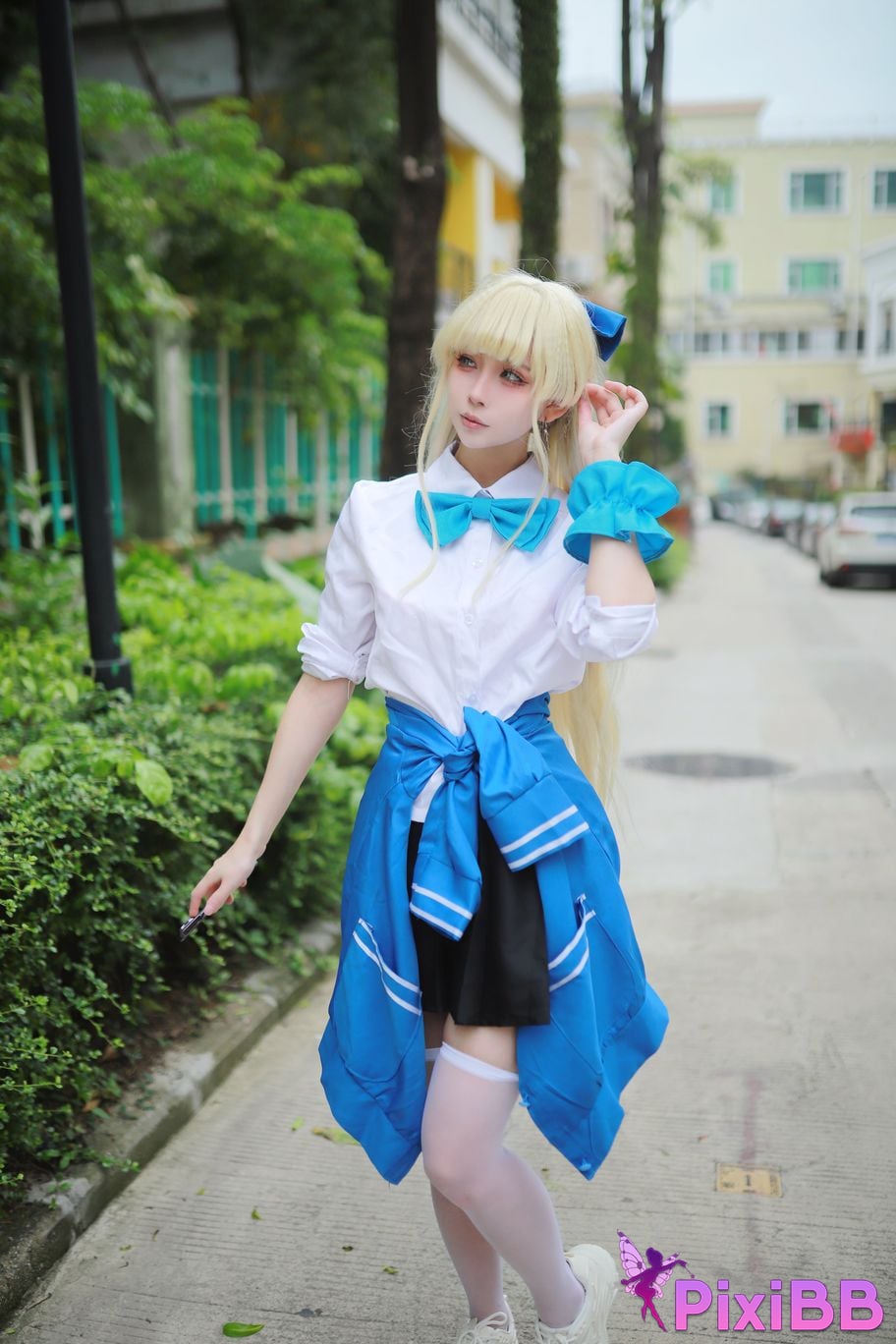 Cosplay Uesugi Eri Lou Blue Archives Asuka Horse School Uniform PixiBB.COM 001