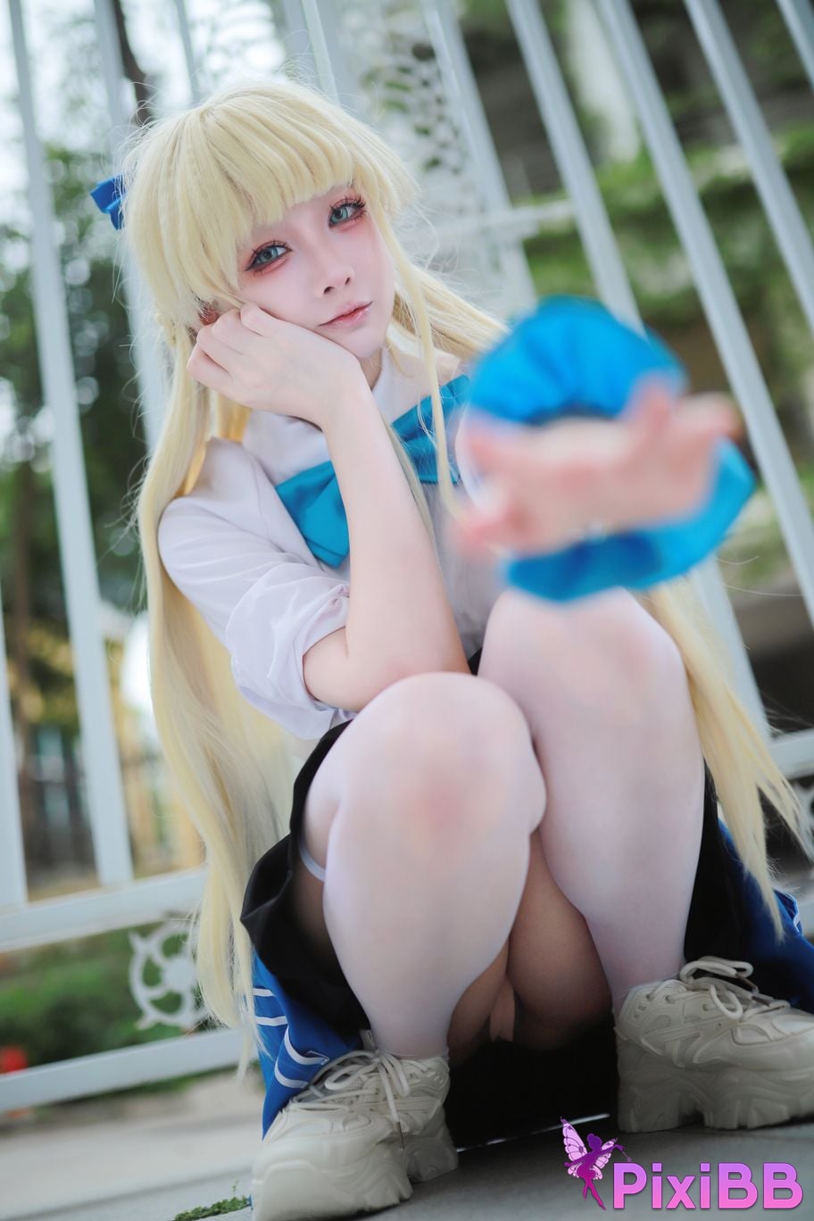 Cosplay Uesugi Eri Lou Blue Archives Asuka Horse School Uniform PixiBB.COM 009