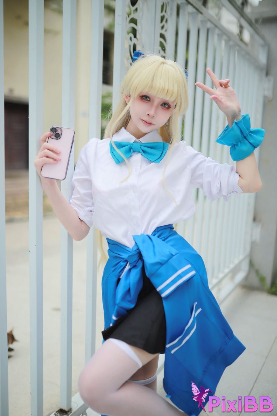 Cosplay Uesugi Eri Lou Blue Archives Asuka Horse School Uniform PixiBB.COM 011