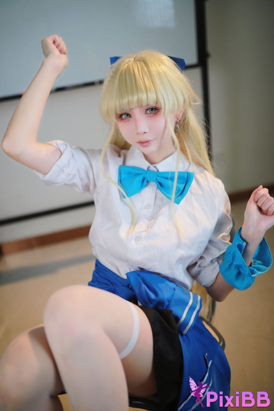 Cosplay Uesugi Eri Lou Blue Archives Asuka Horse School Uniform PixiBB.COM 014