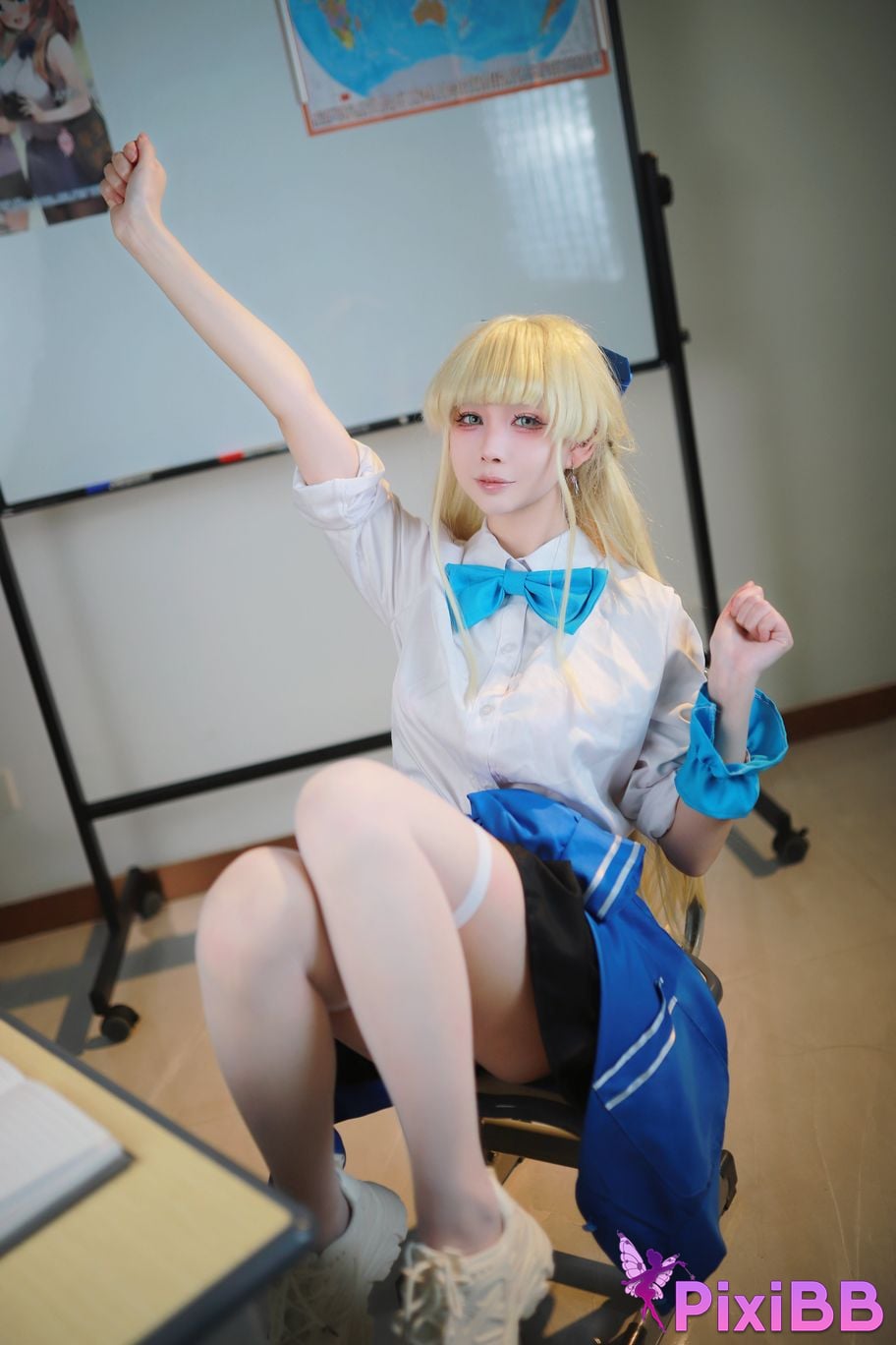 Cosplay Uesugi Eri Lou Blue Archives Asuka Horse School Uniform PixiBB.COM 015