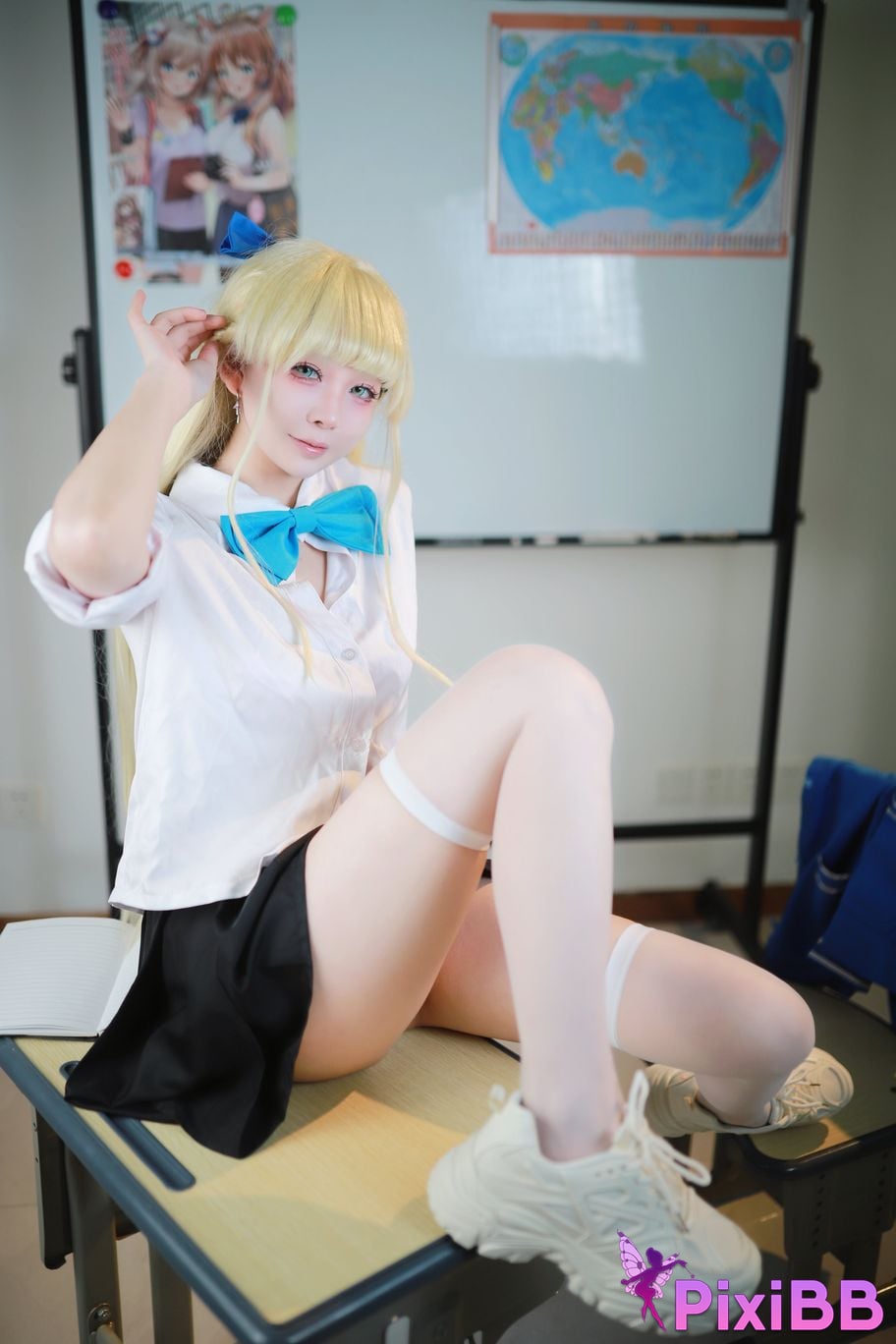 Cosplay Uesugi Eri Lou Blue Archives Asuka Horse School Uniform PixiBB.COM 019