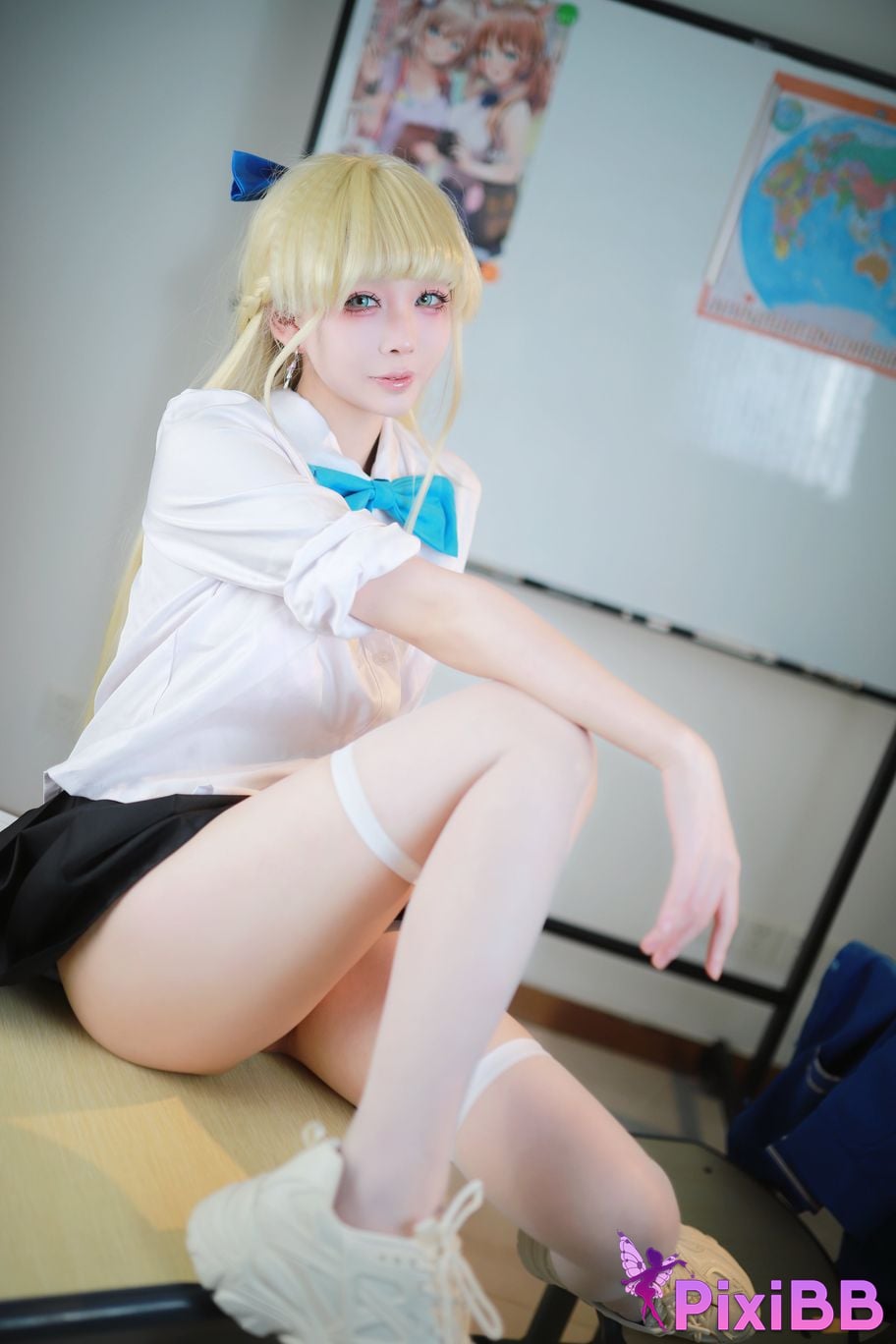 Cosplay Uesugi Eri Lou Blue Archives Asuka Horse School Uniform PixiBB.COM 020