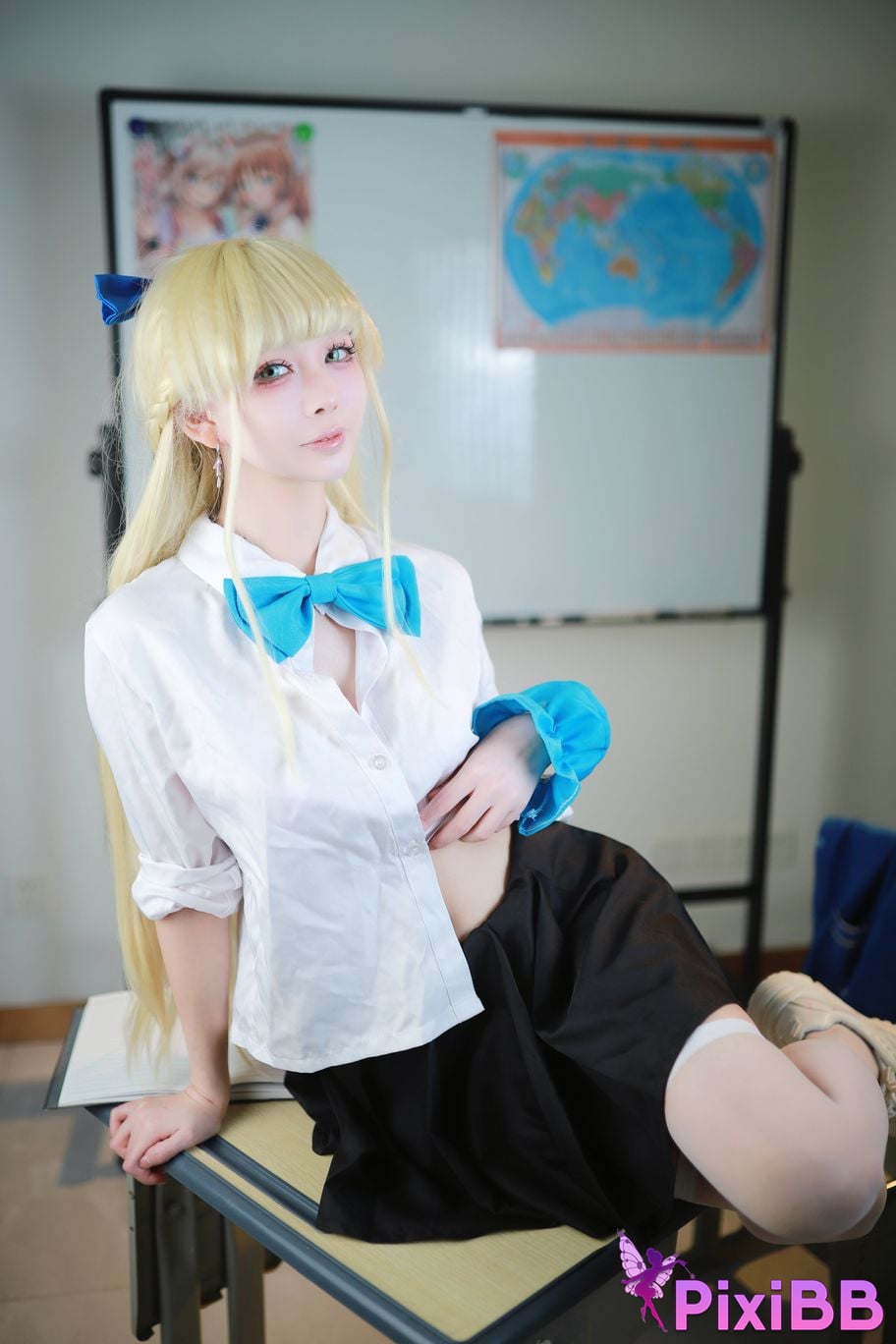 Cosplay Uesugi Eri Lou Blue Archives Asuka Horse School Uniform PixiBB.COM 021