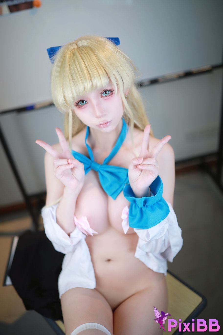 Cosplay Uesugi Eri Lou Blue Archives Asuka Horse School Uniform PixiBB.COM 040