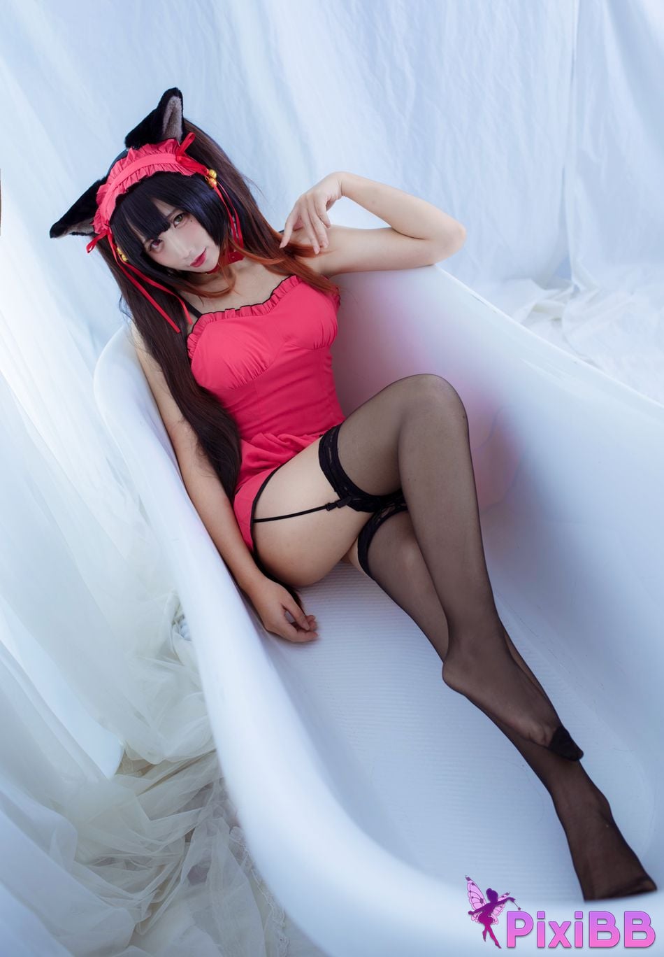 Cosplayer Jiuqu Jean Neko Kurumi PixiBB.COM 002