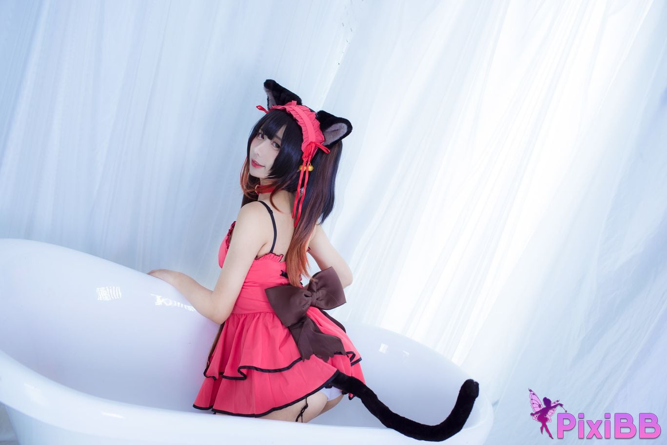 Cosplayer Jiuqu Jean Neko Kurumi PixiBB.COM 005
