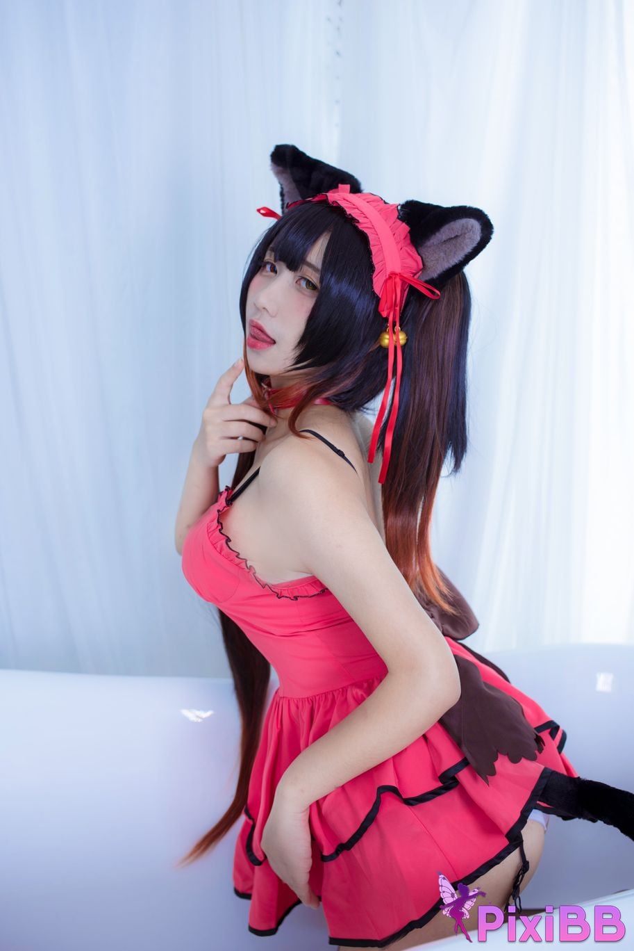 Cosplayer Jiuqu Jean Neko Kurumi PixiBB.COM 006