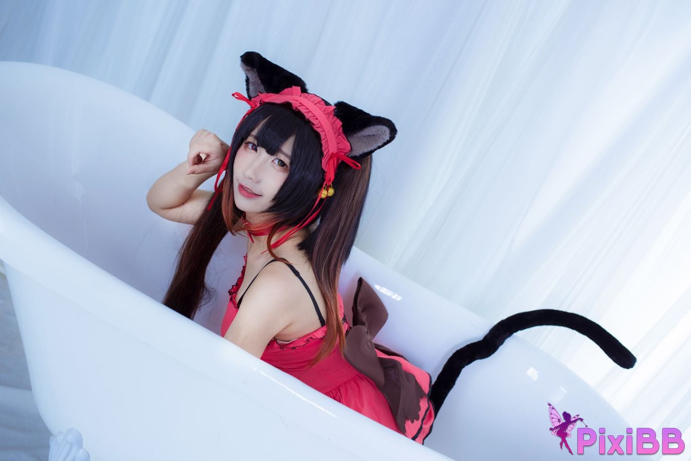 Cosplayer Jiuqu Jean Neko Kurumi PixiBB.COM 007