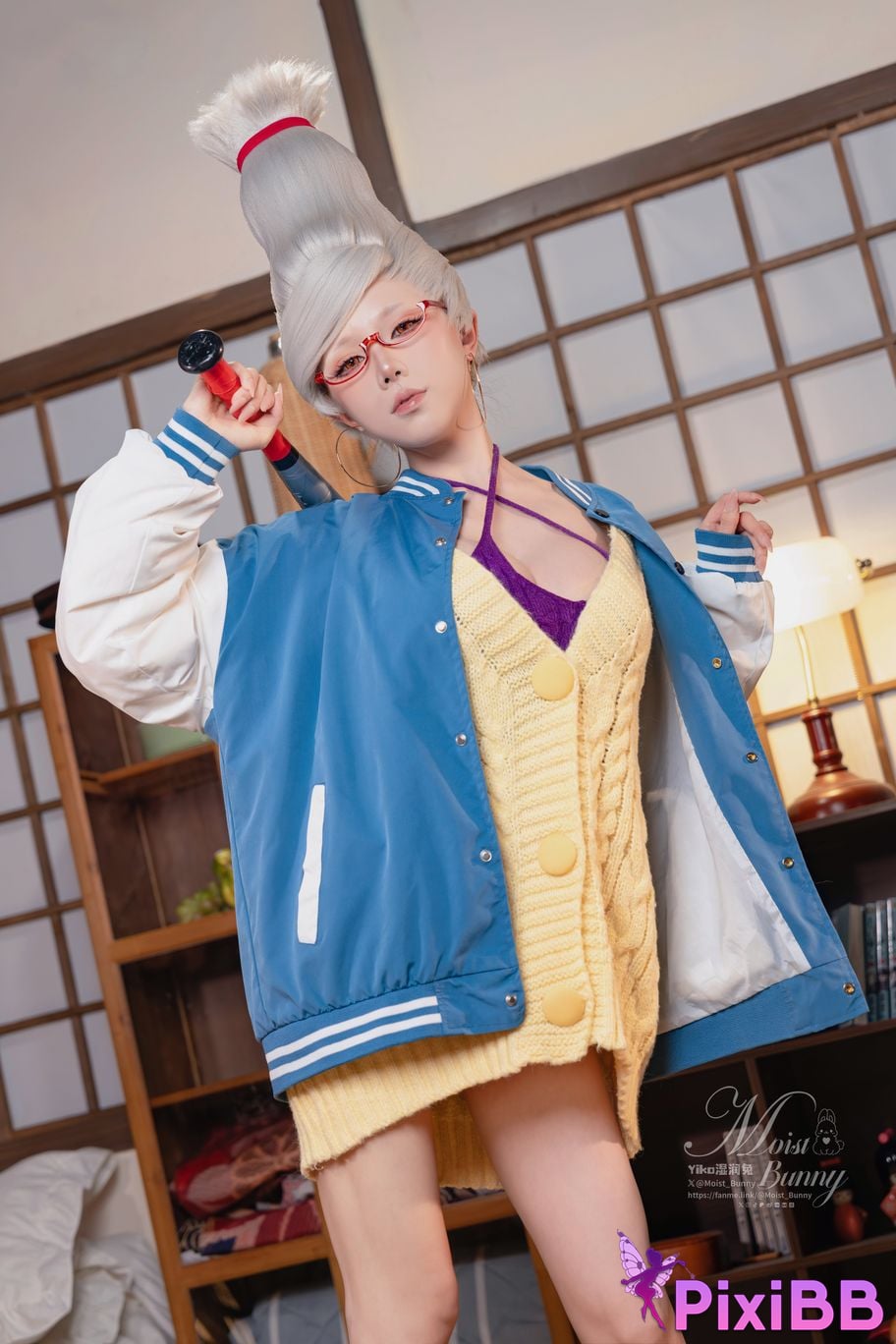 Cosplayer Sticky Dumpling Rabbit 10 monthly works The bold party Ayase Hoshiko GIVR TO ME PixiBB.COM 044