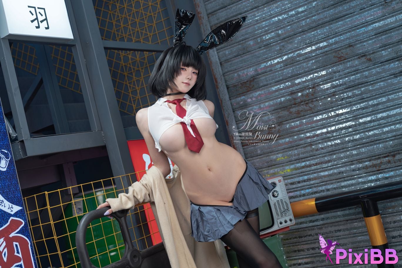 Cosplayer Sticky Dumpling Rabbit 10 monthly works Sai Bo Ni JK marionette PixiBB.COM 007