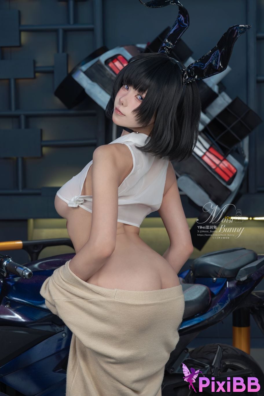 Cosplayer Sticky Dumpling Rabbit 10 monthly works Sai Bo Ni JK marionette PixiBB.COM 029