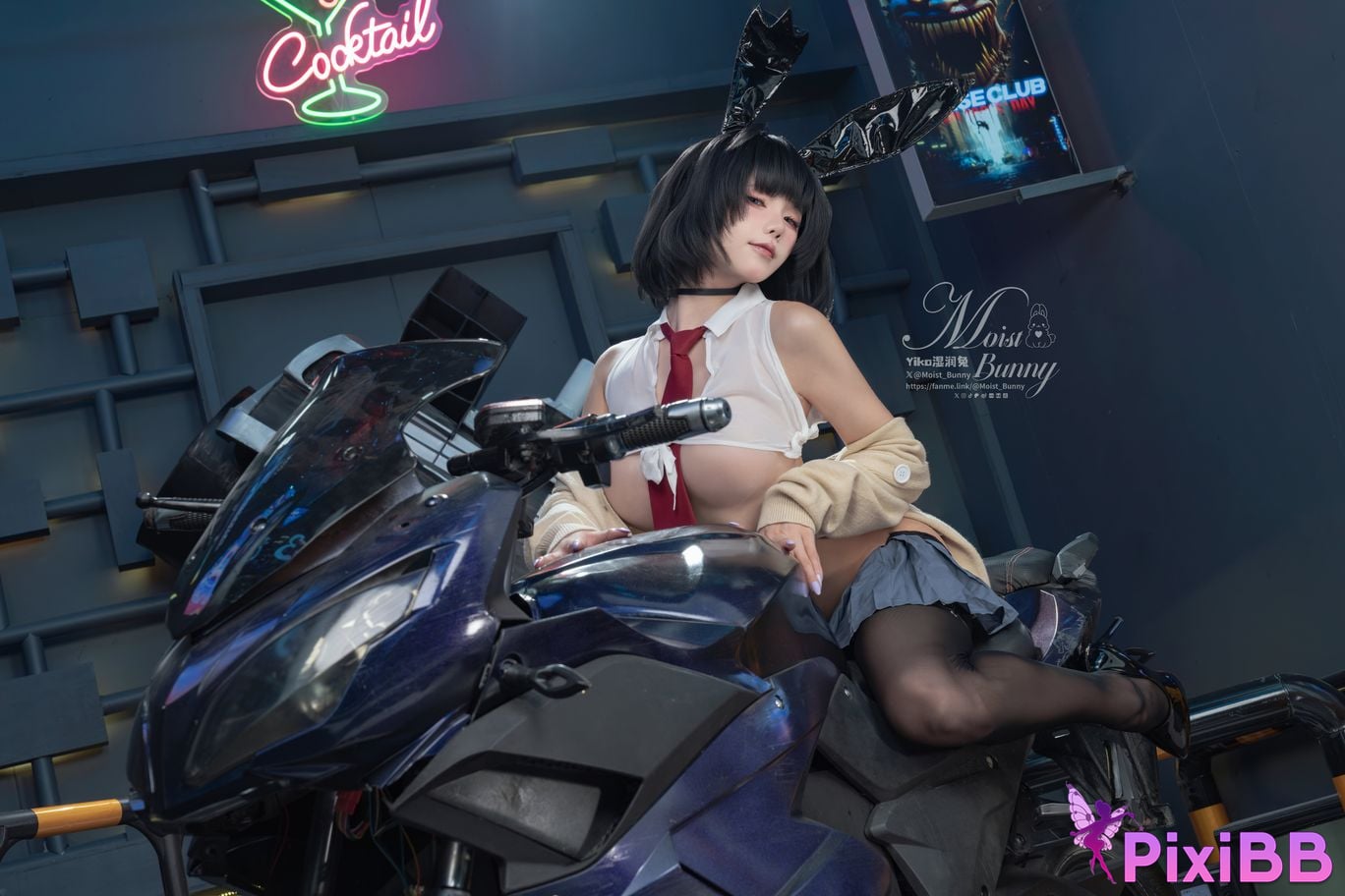 Cosplayer Sticky Dumpling Rabbit 10 monthly works Sai Bo Ni JK marionette PixiBB.COM 037