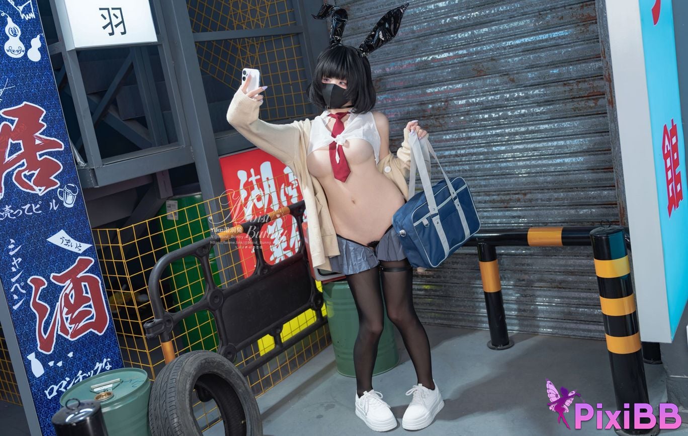 Cosplayer Sticky Dumpling Rabbit 2025 Year 10 monthly works Sai Bo Ni JK PixiBB.COM 004