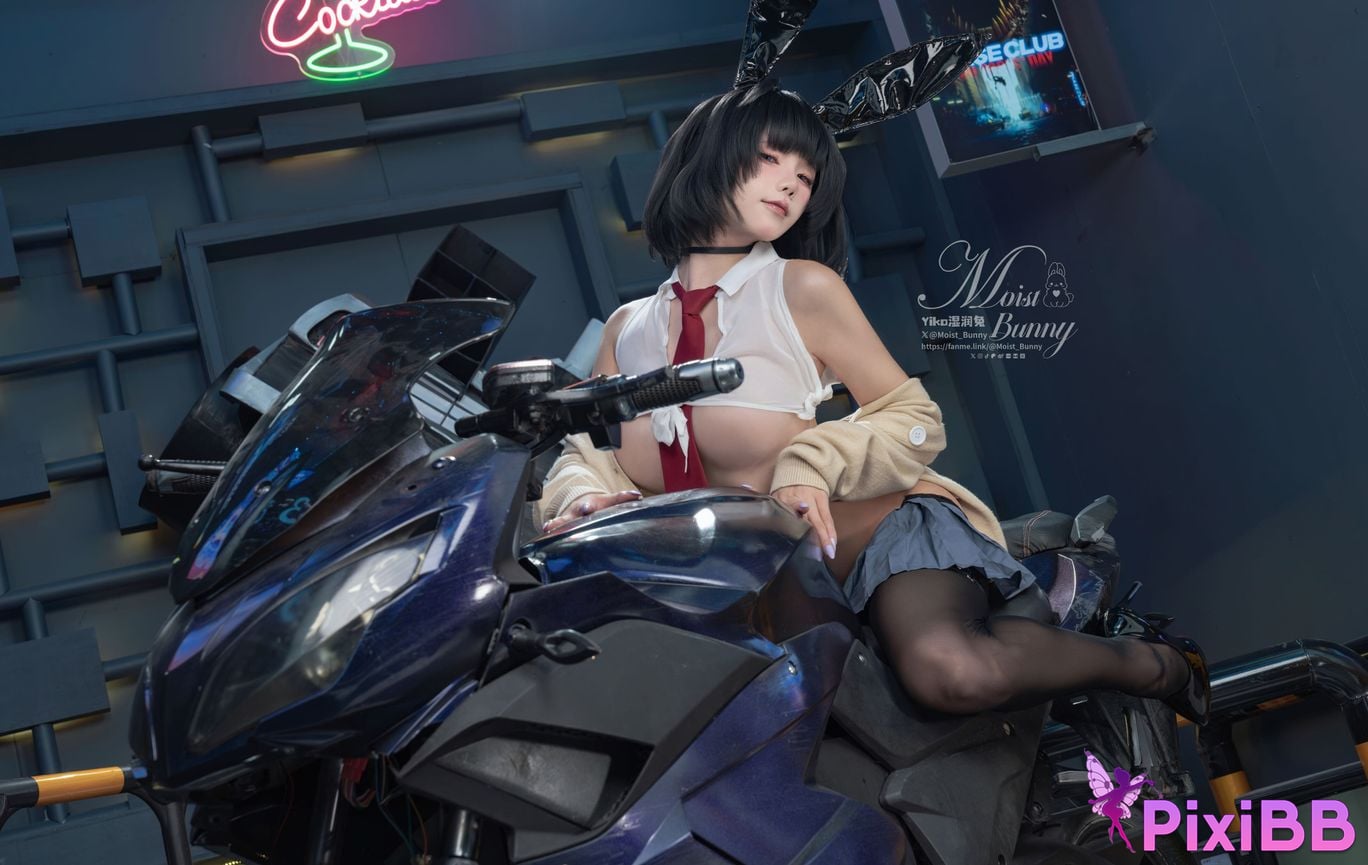 Cosplayer Sticky Dumpling Rabbit 2025 Year 10 monthly works Sai Bo Ni JK PixiBB.COM 044