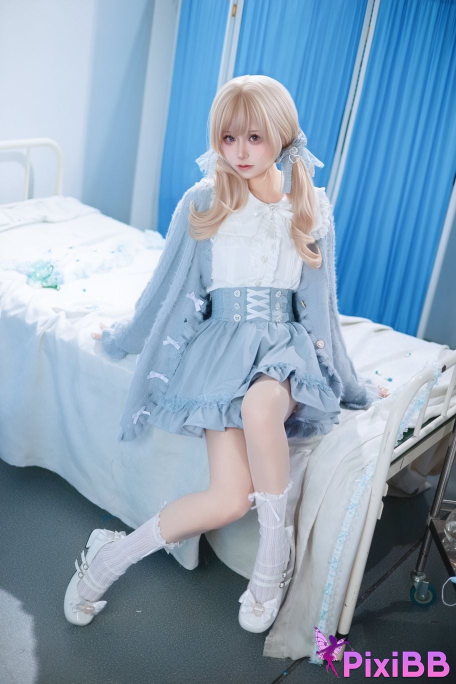 Cosplayer Double wood fusu aqua mines PixiBB.COM 001