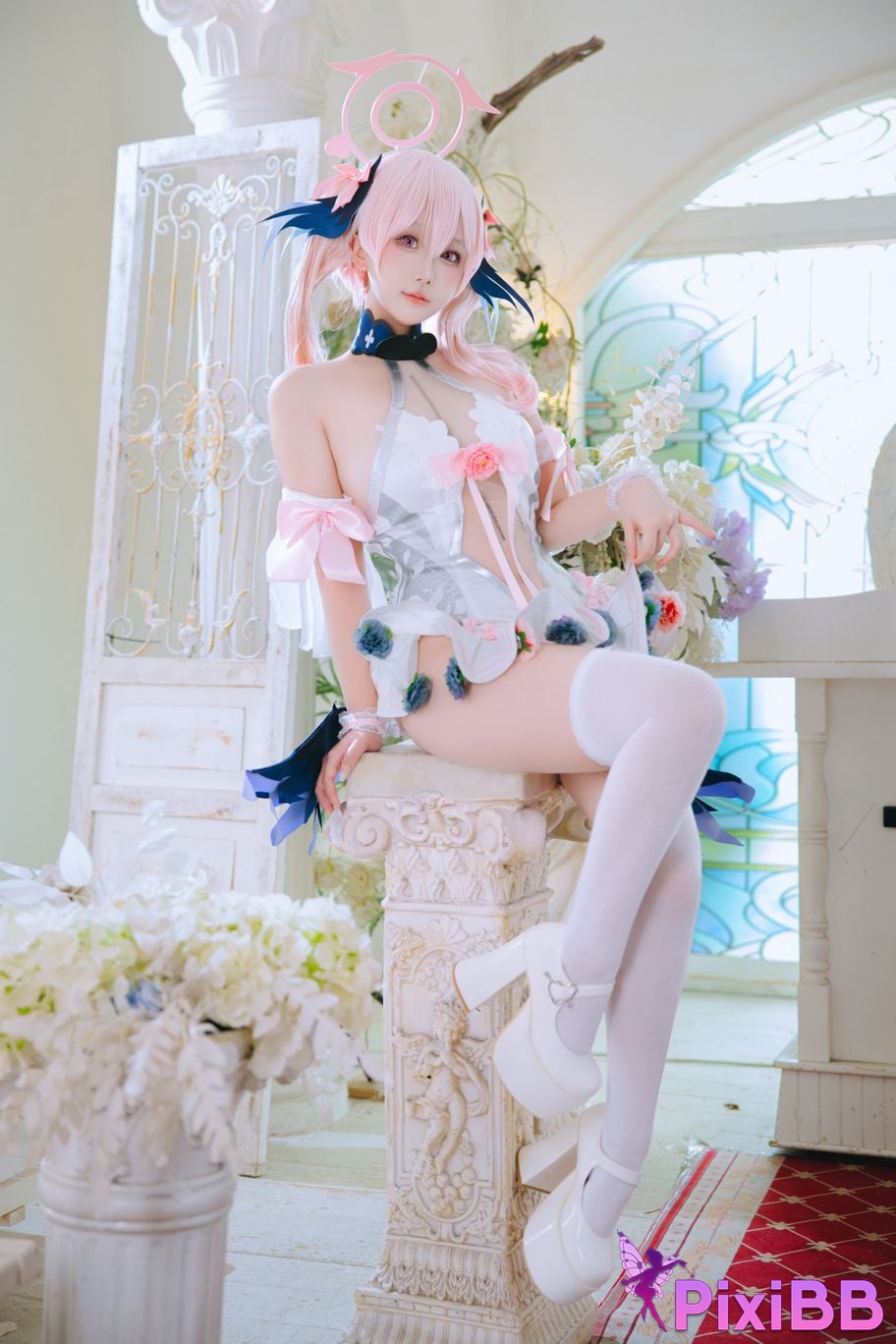 Cosplayer Hinajiao Azure Files Shimoe Koharu Bride PixiBB.COM 002