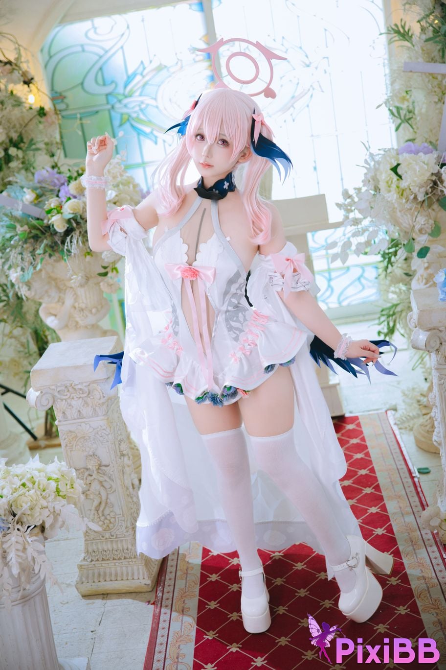 Cosplayer Hinajiao Azure Files Shimoe Koharu Bride PixiBB.COM 003