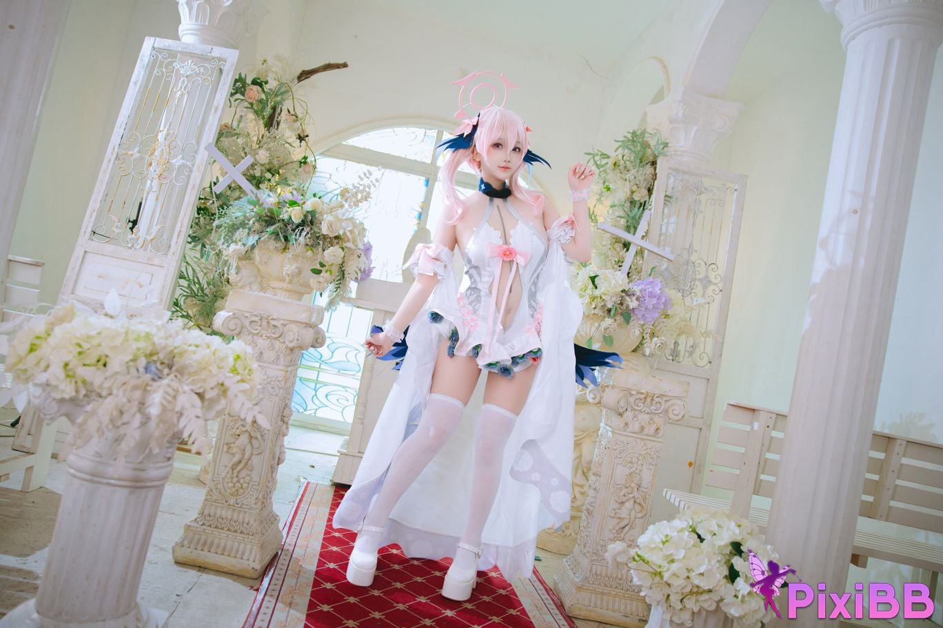 Cosplayer Hinajiao Azure Files Shimoe Koharu Bride PixiBB.COM 004