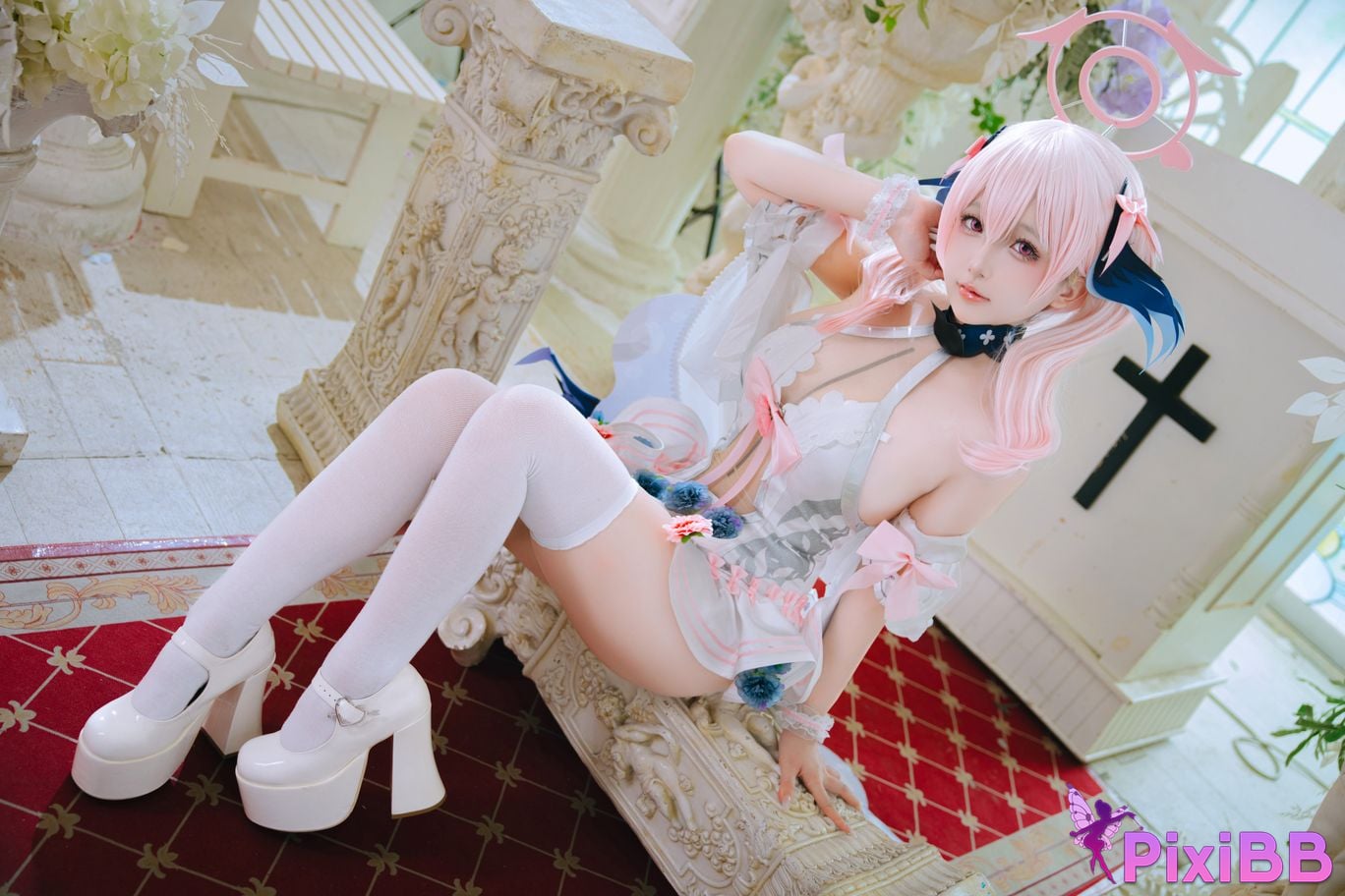 Cosplayer Hinajiao Azure Files Shimoe Koharu Bride PixiBB.COM 011
