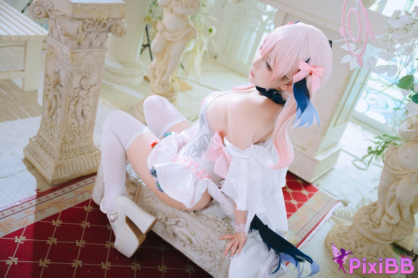 Cosplayer Hinajiao Azure Files Shimoe Koharu Bride PixiBB.COM 014