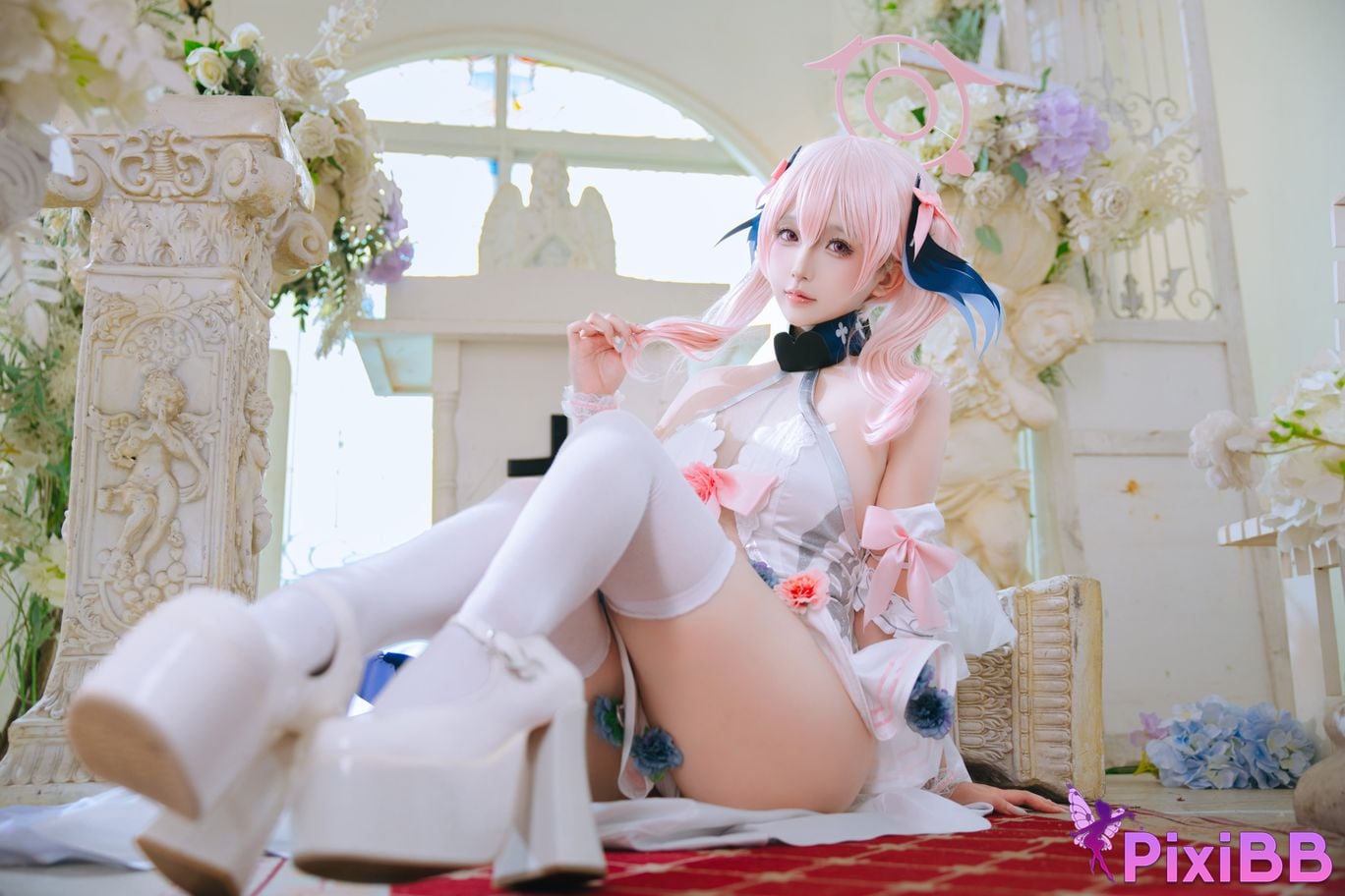 Cosplayer Hinajiao Azure Files Shimoe Koharu Bride PixiBB.COM 015