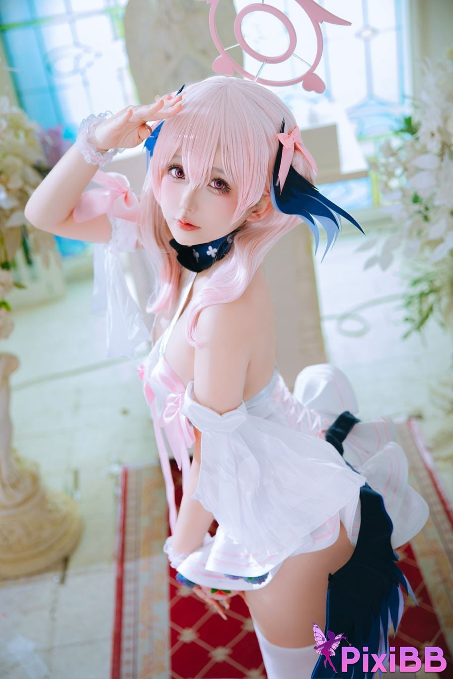 Cosplayer Hinajiao Azure Files Shimoe Koharu Bride PixiBB.COM 021