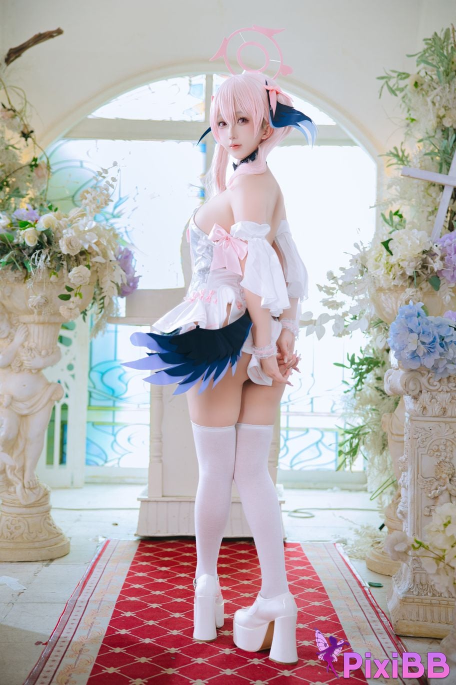 Cosplayer Hinajiao Azure Files Shimoe Koharu Bride PixiBB.COM 022