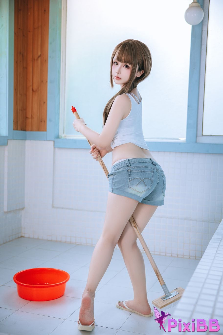 Cosplayer Hinajiao Male bathroom cleaner PixiBB.COM 035