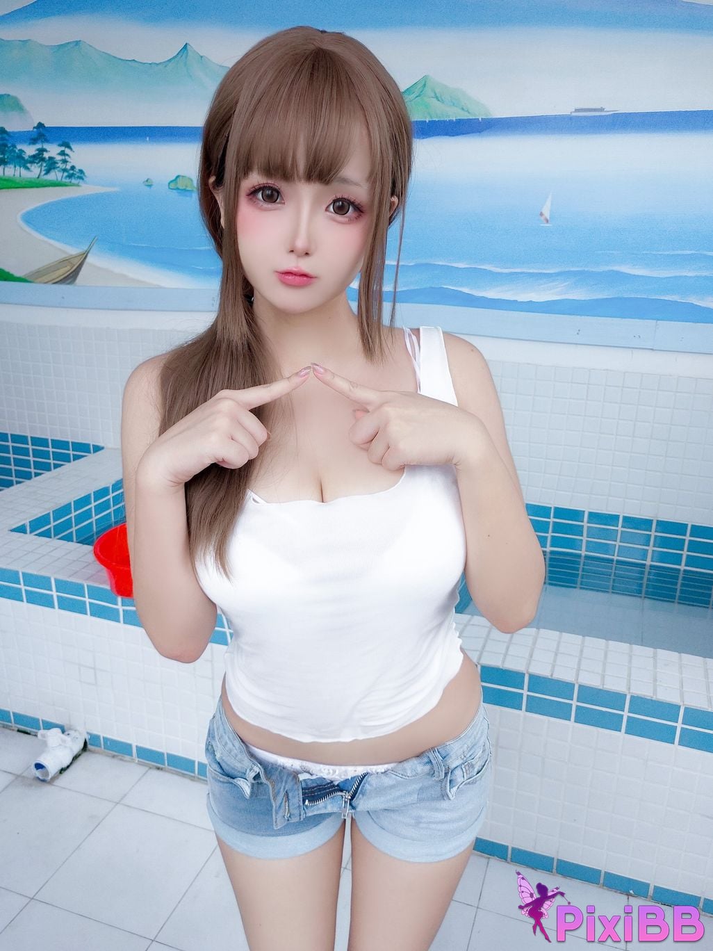 Cosplayer Hinajiao Male bathroom cleaner PixiBB.COM 071