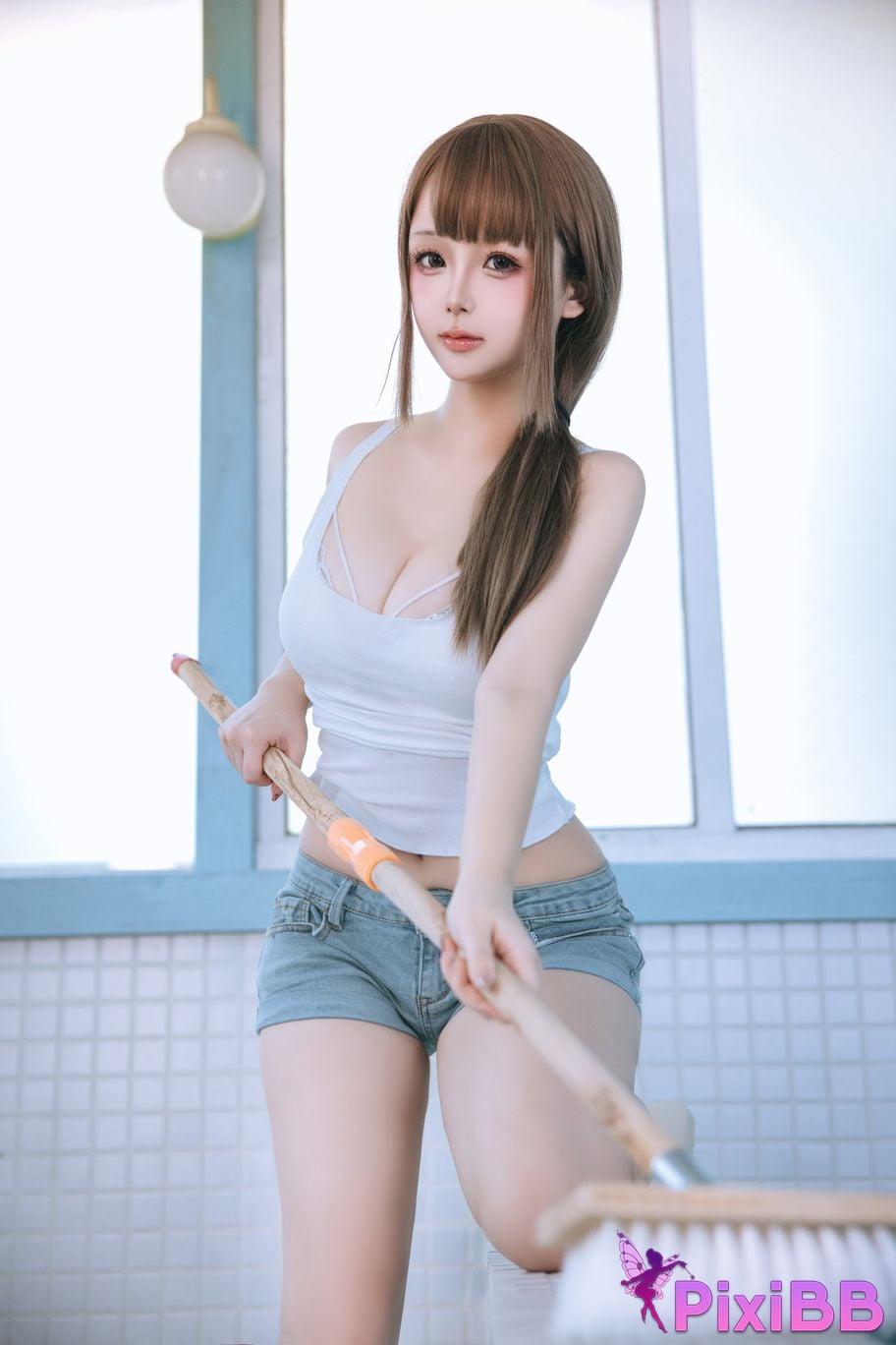 Cosplayer Hinajiao Male bathroom cleaner PixiBB.COM 143