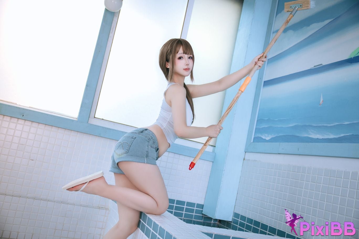 Cosplayer Hinajiao Male bathroom cleaner PixiBB.COM 165