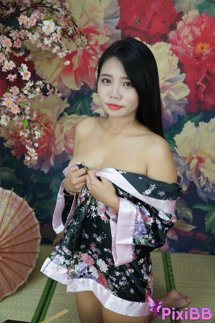 Private Photoshoot Xixi Plump royal sister Japanese style full scale private shooting PixiBB.COM 049