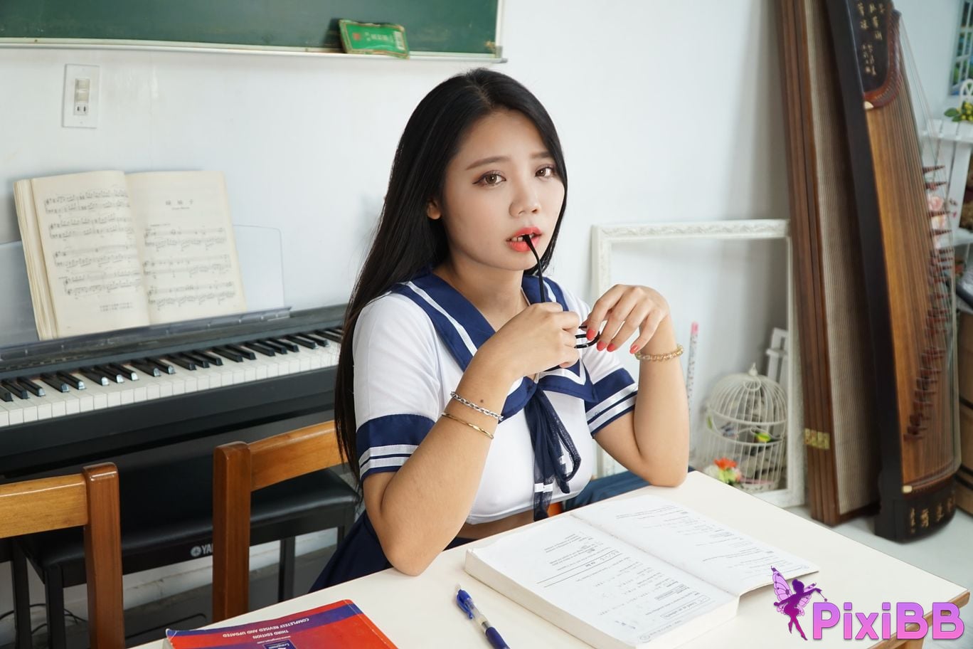 Private Photoshoot Xixi Plump royal sister JK Full scale private shooting PixiBB.COM 010